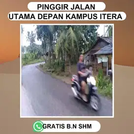 TANAH NEMPEL JALAN UTAMA JALUR 2 ITERA
