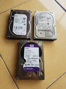 Harddisk HDD 6tb Sata 6Gbps 7200rpm Sehat 100%