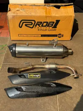 Knalpot ROB1 Original standar Racing New Aerox/Nmax