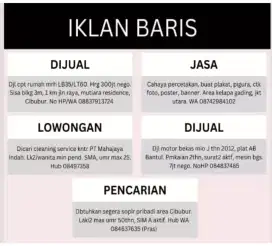 Pasang iklan koran Advertising Jawa Pos Kompas Memo Surya Kompas