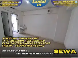 Harga Miring! Sewa 2BR UNFURNISHED Bassura City Buruan Sebelum Terisi!