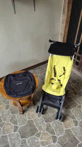 PRELOVED STROLLER COCOLATTE POCKIT GEN 2 + TAS