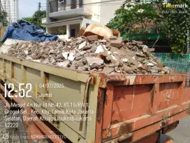 Jasa buang puing tanah
