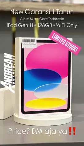 New ipad gen 11 128gb  wifi only