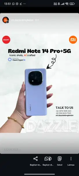 PROMO XIAOMI REDMI NOTE 14 PRO 5G RAM 8