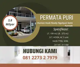 Hunian Mewah HOOK 2LT Semi Furnish Ngaliyan Permata Puri