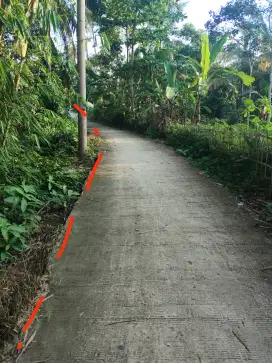 Tanah Luas 750 m² Pinggir Jalan – 6 KM ke Stasiun Rangkasbitung