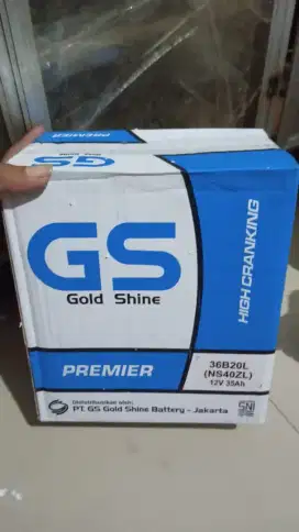 aki mobil honda mobilio NS40ZL GS Goldshine Battery Accu Basah