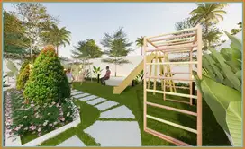 Rumah di Jogja + Taman Bermain Nuansa Villa Dekat Kampus UMY
