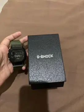 Gshock GM 5600 Type Steel Warna Black Green