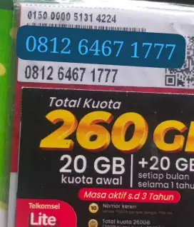 NOMOR CANTIK SIMPATI EKOR TRIPLEE.