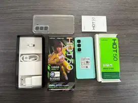 Infinix hot 50 6/128gb mulus 1000% seperti baru garansi fullset