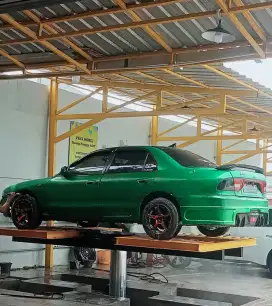 Mitsubishi Gallant lele VR 4silinder sohc karburator THN 93 hijau