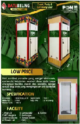 Portable toilet, toilet event, sewa toilet, sewa harian