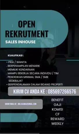 Lowongan sales property