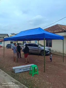Tenda lipat paling besar dan tebal 1.4mm 3x6meter.Ready stok Palembang