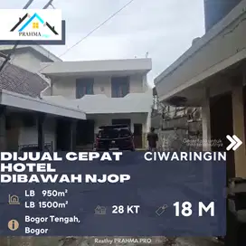 Ciwaringin Bogor Dijual Hotel Lokasi Strategis Harga Dibawah NJOP