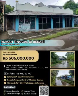 Dijual Rumah Usaha Perumahan Telaga Pesona Cikarang