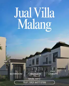 Villa dijual 2 lantai di Malang Karangploso