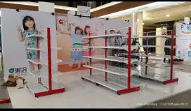 Rak minimarket buat warung makin rapi