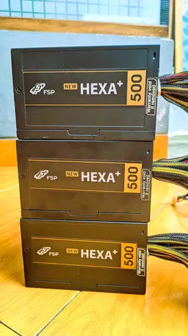 Power Supply FSP HEXA+ 500W PSU Kabel Lengkap untuk PC Gaming