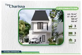 Victoria Townhouse Tipe Charissa 2 Lantai dengan Attic Room