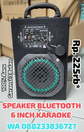 Speaker bluetooth 6 inch Karaoke Rakitan