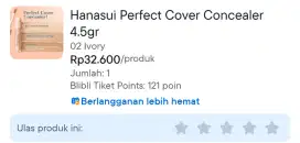 Hanasui perfect cover concealer