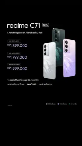Realme C 71 dengan banyak kelebihanya