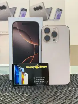 Iphone 16pro/128gb desert titanium garansi ibox juli 2026 bh 100%