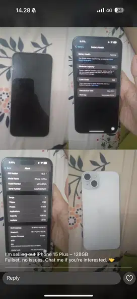 Iphone 15 Plus 128GB Ibox