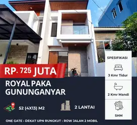 ROYAL PAKA dekat UPN Rungkut ‼️ Rumah 2 Lantai Gununganyar One Gate