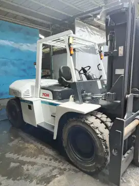 Forklift TCM 10 Ton,Matic,3 Meter,Isuzu 6BG1,Ban Double,Tahun 2016