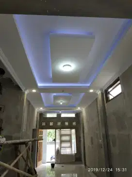 spesialis pemasangan plafon gypsum terima jadi langsung tukang