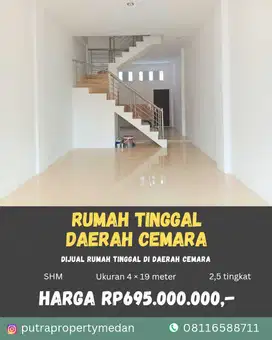 DIJUAL RUMAH TINGGAL DI DAERAH CEMARA