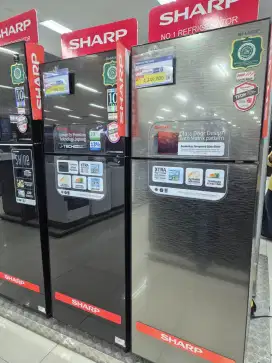 Kredit Kulkas Sharp 2Pintu 256L Bunga 0% Dibotani