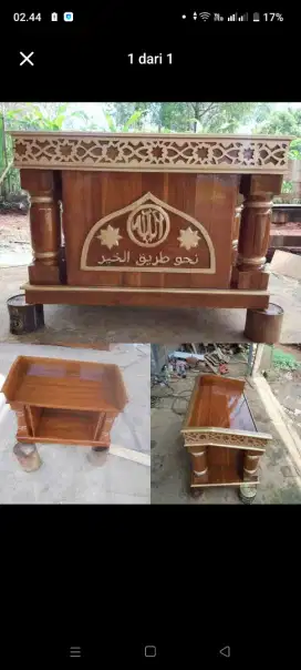 Mimbar duduk jati