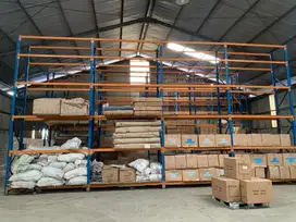 Rak Gudang Pabrik Besi Tinggi Lebar Kuat 7X15Meter