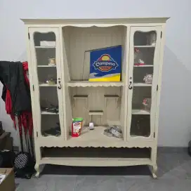 Lemari Display bahan kayu 150x50x190cm