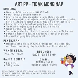 ART Daerah Wijaya Kusuma Jakarta Barat - PP Pulang Pergi / Menginap