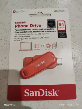 SANDISK PHONE DRIVE TYPE C 64GB 100MB
