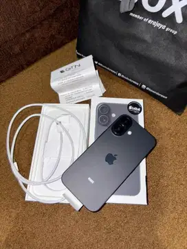 Iphone 16 black 128 gb cuma buka segel