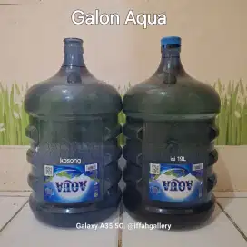 Galon Aqua 19 Liter Kosong & Isi Normal Siap Pakai
