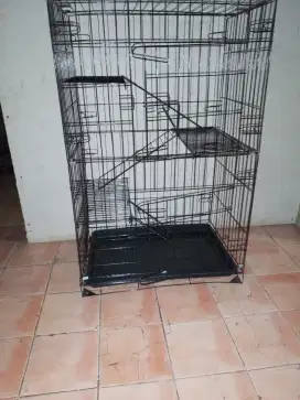 Kandang kucing ukuran 60 tingkat 3