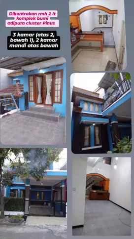 Di Kontrakan rumah 2 lantai dekat dengan sumercon