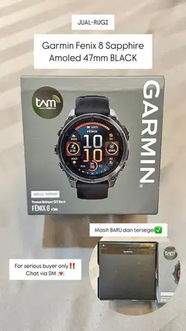 Garmin Fenix 8 Sapphire Amoled 47mm BLACK