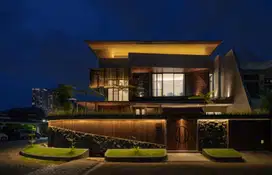 TROPICAL HOUSE with WATERFALL Manyar Kertoadi Surabaya