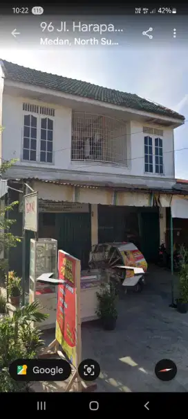 Disewakan 2 Ruko Gandeng di Jalan Harapan Pasti lokasi strategis.