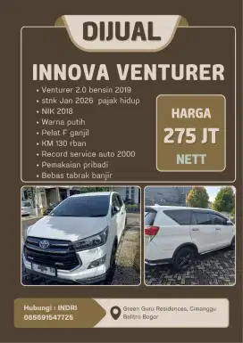Innova Venturer AT Bensin Putih