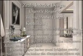 dicari tukang meubel harian